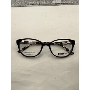 Superflex Eyeglasses‎ Black Tortoise Handmade Acetate sf 602 s400